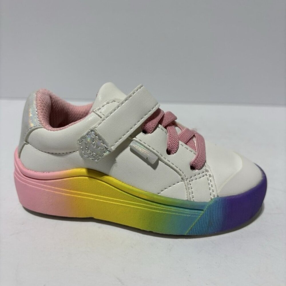 Dr. Scholl’s Toddlers’ Time Off White/Multi Sneakers, Girls’ Size 7 M
